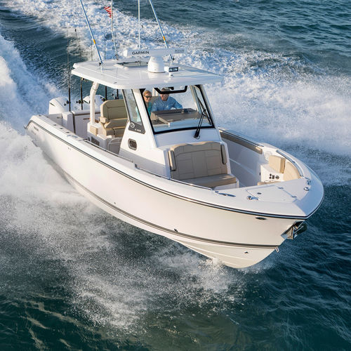 Barca open fuoribordo - S 328  - Pursuit Boats - diesel / bimotore / con console centrale