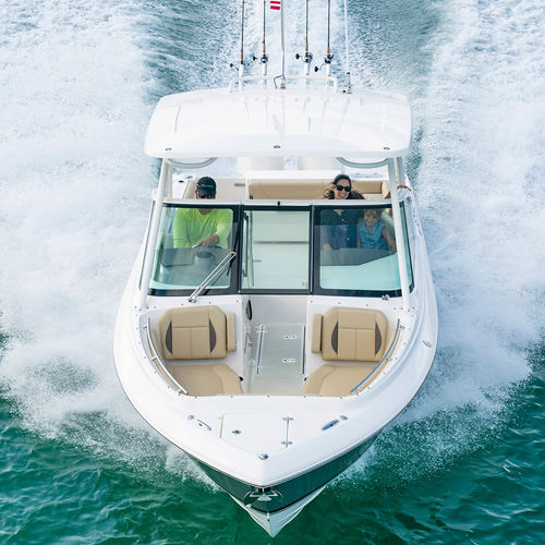 Runabout fuoribordo - DC 266 - Pursuit Boats - bimotore / con dual console / bow-rider