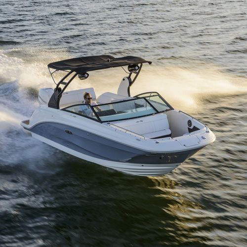 Deck boat fuoribordo - SDX 250 OB - Sea Ray - con dual console / open / bow-rider
