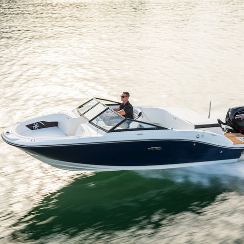 Runabout fuoribordo - SPX 190 OB - Sea Ray - con dual console / bow-rider / open