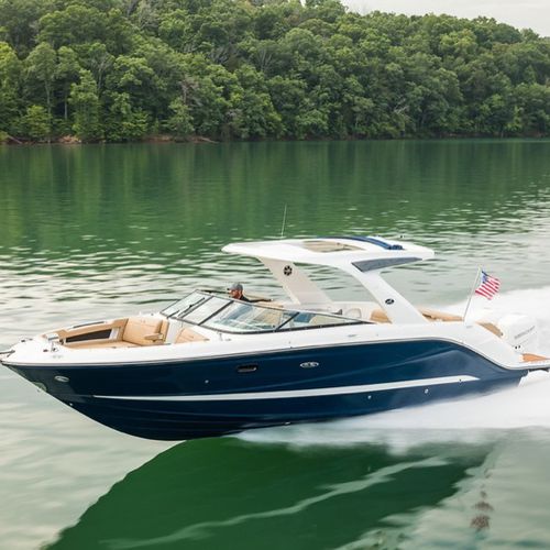 Runabout fuoribordo - SLX 310 OB - Sea Ray - bimotore / con dual console / bow-rider