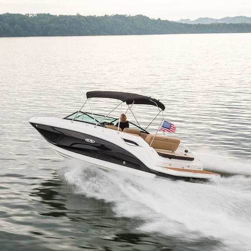 Deck boat entrobordo - SDX 250 - Sea Ray - con dual console / open / da wakeboard