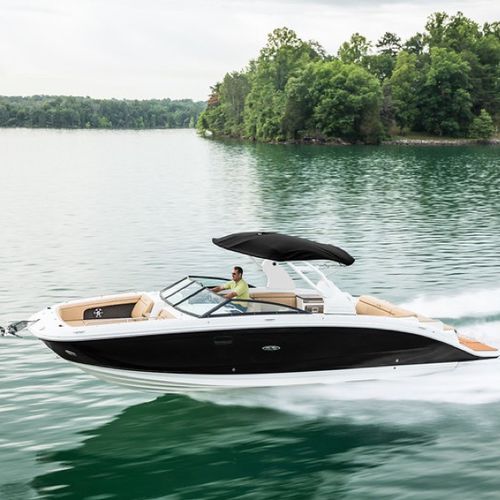 Deck boat entrobordo - SDX 290 - Sea Ray - con dual console / open / bow-rider