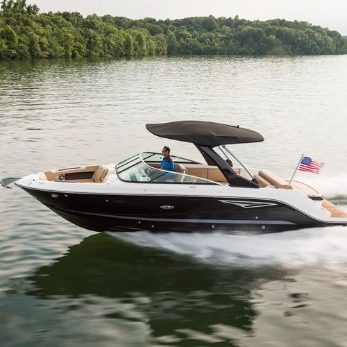Runabout entrofuoribordo - SLX 280 - Sea Ray - con dual console / bow-rider / da sci nautico