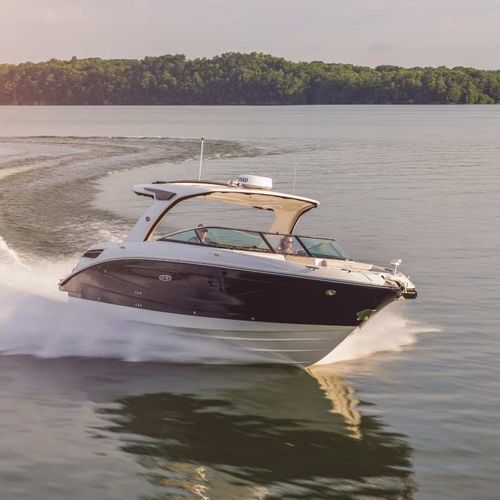 Runabout entrofuoribordo - SLX 350 - Sea Ray - bimotore / con dual console / bow-rider