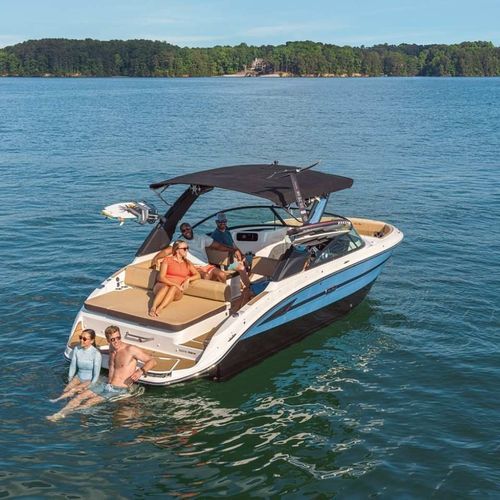 Deck boat entrobordo - SDX 250 SURF - Sea Ray - open / con dual console / bow-rider