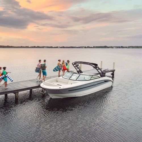 Deck boat entrobordo - SDX 270 SURF - Sea Ray - open / con dual console / bow-rider