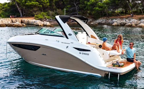 Cabin-cruiser entrobordo - SUNDANCER 265 - Sea Ray - open / sportivo / max. 8 persone