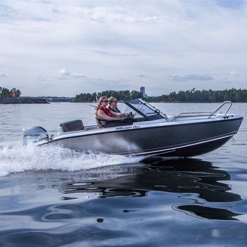 Runabout fuoribordo - FOX BR - Silver - con dual console / bow-rider / open