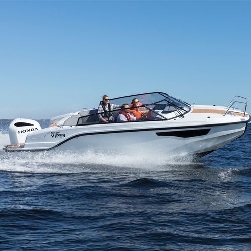 Cabin-cruiser fuoribordo - VIPER DC - Silver - open / con dual console / in fibra di vetro