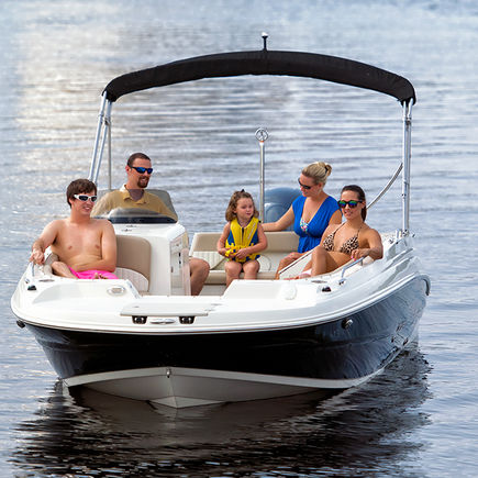 Deck boat fuoribordo - 212SC - Stingray Boats - da sci nautico / da pesca sportiva / max. 12 persone