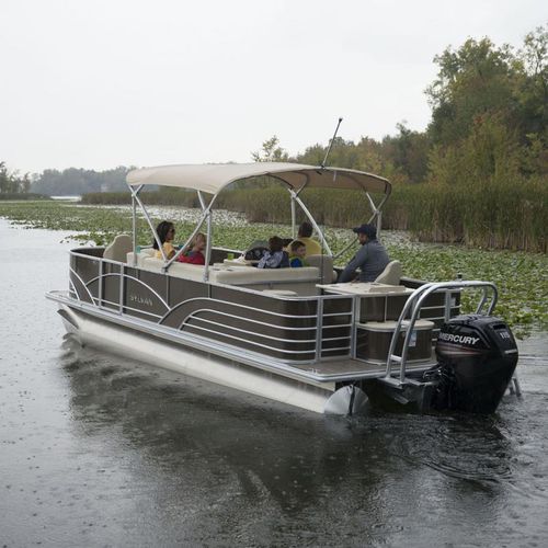 Pontoon boat fuoribordo - 820 4-PT - Sylvan Pontoons - da pesca sportiva / max. 9 persone