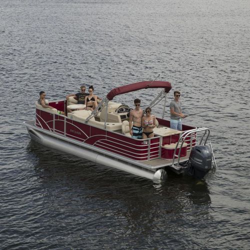 Pontoon boat fuoribordo - 8520 4-PT - Sylvan Pontoons - da pesca sportiva / max. 10 persone