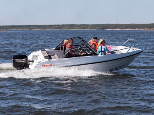 Runabout fuoribordo - 480 BR - Terhi Oy - con dual console / bow-rider / open