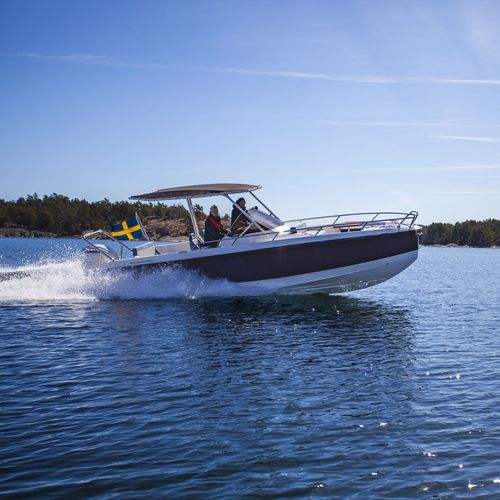 Barca open fuoribordo - SR28 CC - Windy - con console centrale / max. 8 persone / con prendisole