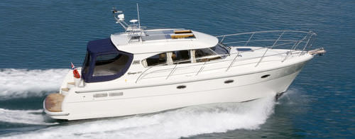Cabinato entrobordo - SAGA 415 - Saga boats - da pesca sportiva
