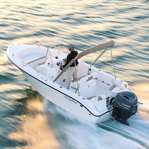 Barca open fuoribordo - 170 CC - EdgeWater Power Boats - con console centrale / da pesca sportiva / max. 6 persone