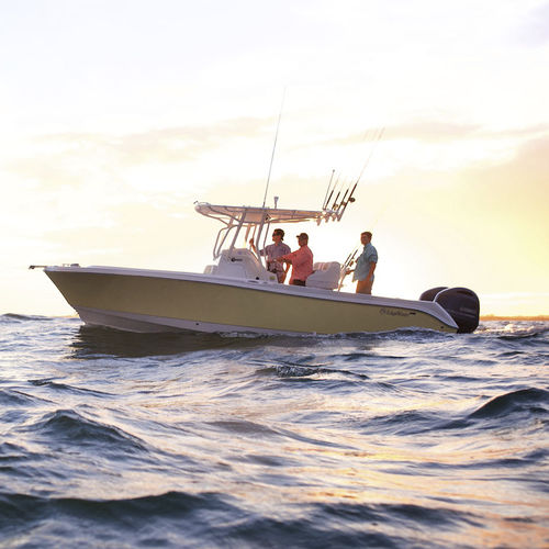 Barca open fuoribordo - 245 CC - EdgeWater Power Boats - bimotore / con console centrale / da pesca sportiva