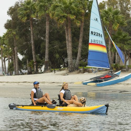 Kayak sit-on-top - MIRAGE ITREK 14 - Hobie Cat USA - gonfiabile / da escursione / da mare