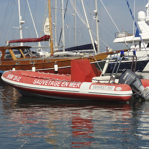 Barca professionale barca di salvataggio - TEMPEST 750  - Capelli - barca da lavoro / barca utilitaria / barca di supporto per immersioni
