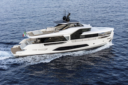 Motor-yacht da crociera - Infynito 80 - Ferretti Yachts - tradizionale / con fly / V-drive