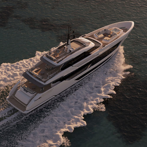 Super-yacht da crociera - 125' - Custom Line Yacht - con cabina di pilotaggio / in linea d'asse / con 5 cabine