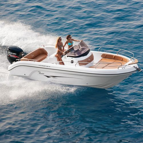 Barca open fuoribordo - VOYAGER 23 S - Ranieri International - con console centrale / da sci nautico / max. 8 persone