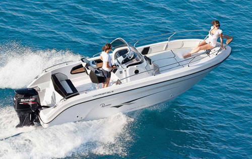Barca open fuoribordo - VOYAGER 21 S - Ranieri International - con console centrale / da sci nautico / max. 7 persone