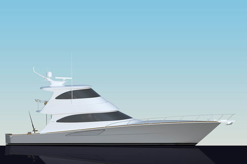 Motor-yacht da pesca sportiva - 64 EB - Viking Yachts - convertibile / con fly chiuso / entrobordo