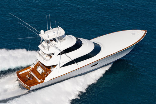 Motor-yacht da pesca sportiva - 90 SB - Viking Yachts - convertibile / con fly chiuso / con console centrale