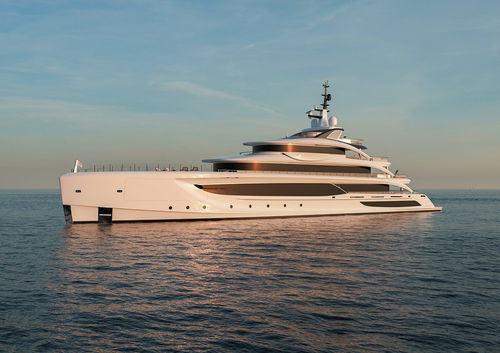 Mega-yacht da crociera - B.CENTURY 68M - Benetti - raised pilothouse / con 7 cabine / a prua verticale