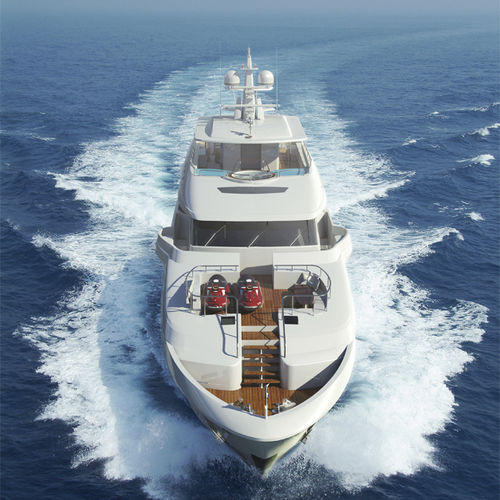 Super-yacht da crociera - P140 - Horizon - raised pilothouse / con 4 cabine / dislocante