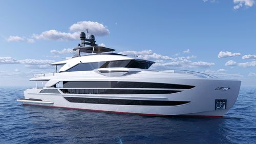 Super-yacht da crociera - FD130 - Horizon - con fly chiuso / raised pilothouse / con 9 cabine