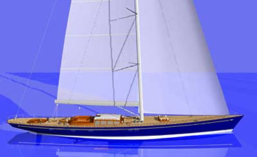 Sailing-superyacht di lusso da crociera - FRERS 150' - Derecktor - con poppa aperta / sloop