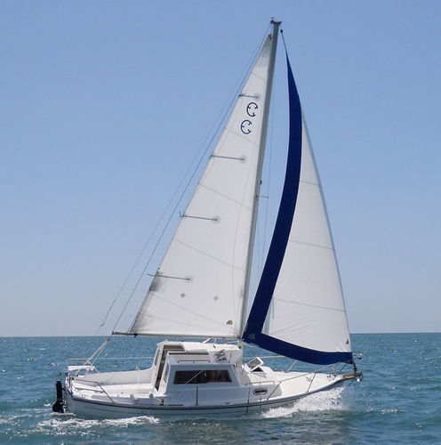 Barca a vela da crociera costiera - CP 23 PILOTHOUSE  - Com-Pac Yachts - trasportabile