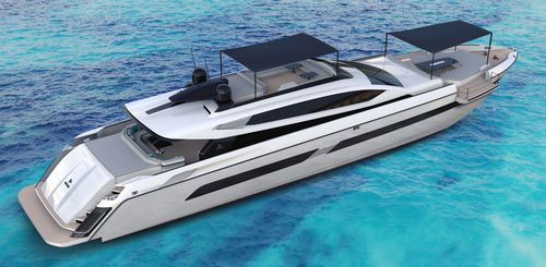 Super-yacht da crociera - 115'  - Otam - sportivo / con cabina di pilotaggio / in alluminio