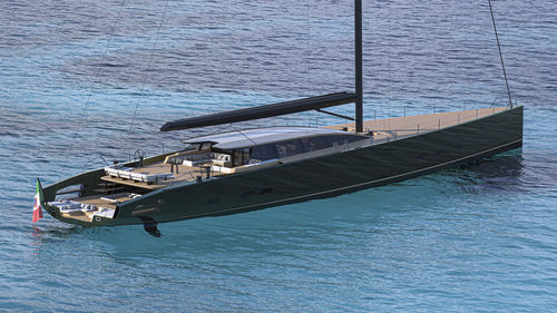Sailing-superyacht di lusso da crociera - wind150 - Wally - da regata / con poppa aperta / sloop