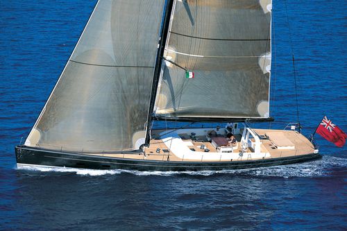 Sailing-superyacht di lusso da regata e crociera - WALLY B - Pendennis - con poppa aperta / in carbonio / sloop