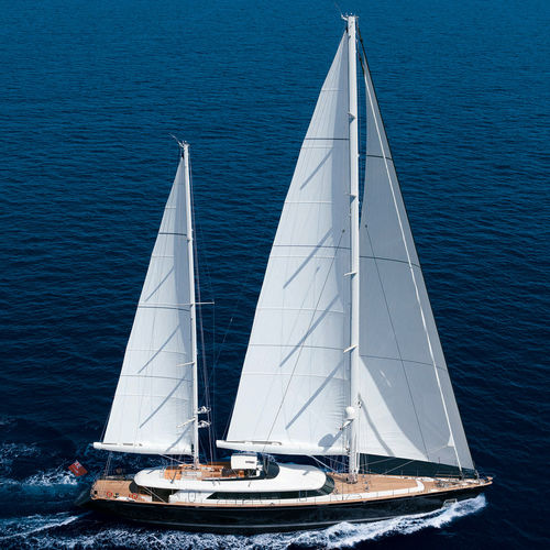 Sailing-superyacht di lusso da crociera - ENTERPRISE - Perini Navi - con 5 cabine / con cabina di pilotaggio / in alluminio