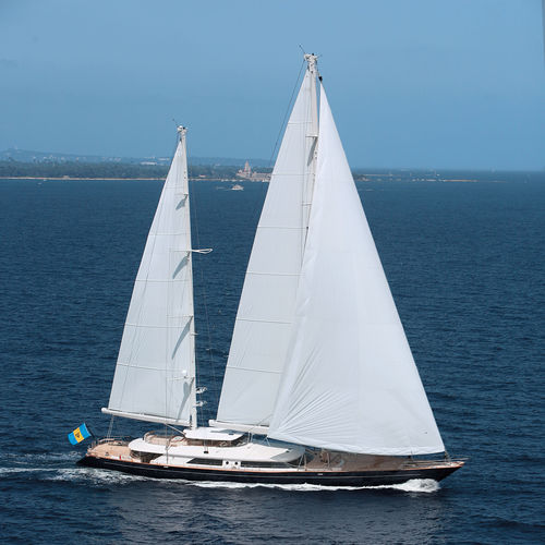 Sailing-superyacht di lusso da crociera - CAOZ 14 - Perini Navi - con 5 cabine / con deck saloon / in alluminio