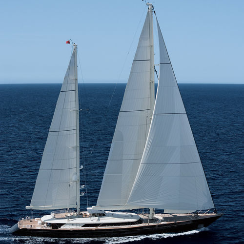 Sailing-superyacht di lusso da crociera - ASAHI  - Perini Navi - con 5 cabine / con deck saloon / in alluminio