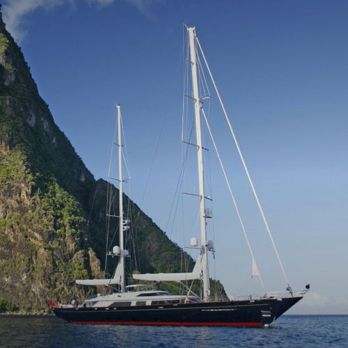 Sailing-superyacht di lusso da crociera - TAMSEN - Perini Navi - con cabina di pilotaggio / in alluminio / ketch