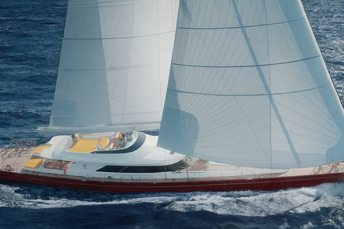 Sailing-superyacht di lusso da crociera - MARE NOSTRUM - Perini Navi - da crociera d'altura / con fly / in acciaio