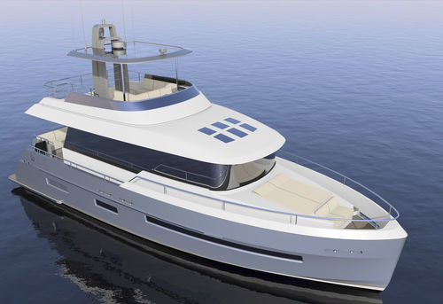 Motor-yacht da crociera - GULF - Warwick Yacht Design - con fly / con 3 cabine / con scafo dislocante