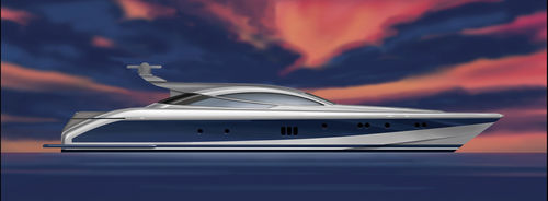 Super-yacht sportivo - W 108 - Warwick Yacht Design - hard-top / con 5 cabine / dislocante