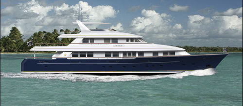 Super-yacht da crociera - W 140 - Warwick Yacht Design - raised pilothouse / con 4 cabine / dislocante