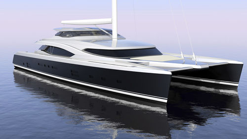 Sailing-superyacht di lusso catamarano - W 120 - Warwick Yacht Design - da crociera / con 5 cabine / con fly