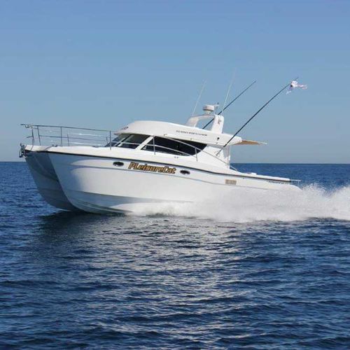 Cabinato catamarano - 350 Sports Express - LeisureCat - fuoribordo / diesel / bimotore