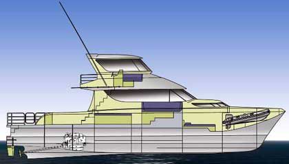 Motor-yacht catamarano - LC 5800 - LeisureCat - da pesca sportiva / con fly chiuso / hard-top