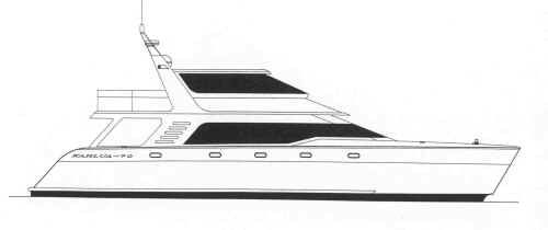 Motor-yacht catamarano - Malcolm Tennant 70 - Pedigree Cats - da crociera / con fly chiuso / con scafo dislocante